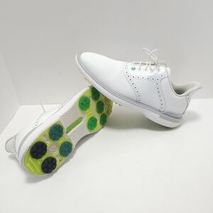 G/FORE White Athletic Shoes with Green Accents
